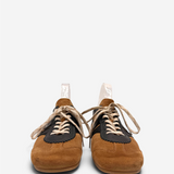 Leather Trimmed Suede Sneakers