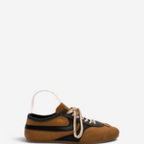 Leather Trimmed Suede Sneakers