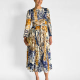 Aliane Patchwork Midi Dress