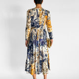 Aliane Patchwork Midi Dress