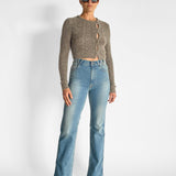W Ray 5 Pocket mid-rise jeans