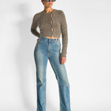 W Ray 5 Pocket mid-rise jeans