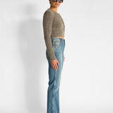 W Ray 5 Pocket mid-rise jeans