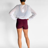 Ribbed Knit Biker Short