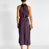 Silk Halter Neck Dress