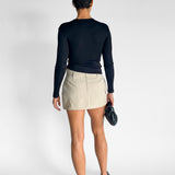 Open Twist Long Sleeve Top