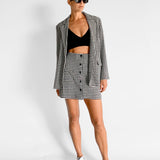 Bella Woven Mini Skirt & Jacket Set