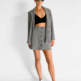 Bella Woven Mini Skirt & Jacket Set