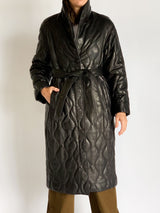 Cocoon Leather Coat