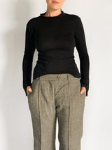Tailored Wool-Blend Trousers