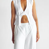 Antibes Sleeveless Wrap Shirt