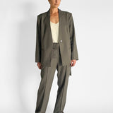 Rib Collar Blazer