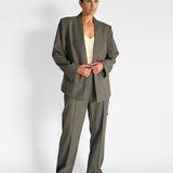 Rib Collar Blazer