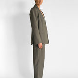 Rib Collar Blazer