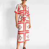 Linen Button Up Shirt Dress