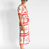 Linen Button Up Shirt Dress
