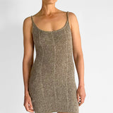 Cable Knit Wool Mini Dress