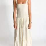 Shirred Maxi Dress