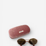 Gold Oval Sunglasses