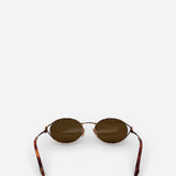 Gold Oval Sunglasses