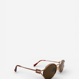 Gold Oval Sunglasses