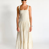 Shirred Maxi Dress