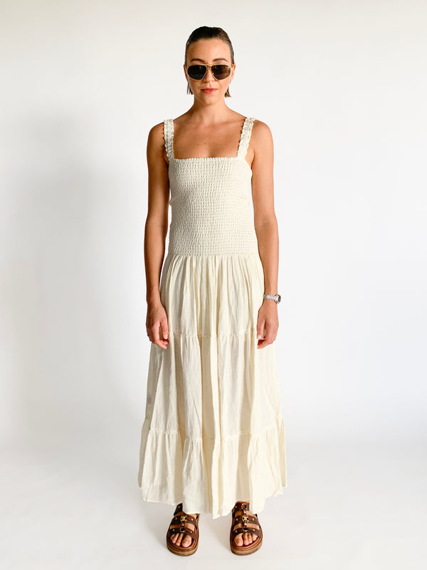 Shirred Maxi Dress