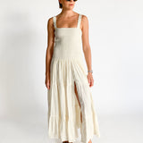 Shirred Maxi Dress