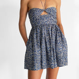 Bandeau Ruched Mini Dress