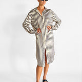 Resort Silk Shirt Dress