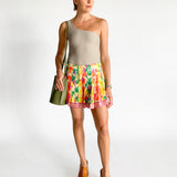 Passionfruit Pleated Skirt