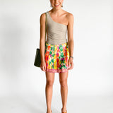 Passionfruit Pleated Skirt