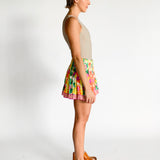 Passionfruit Pleated Skirt