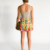 Passionfruit Pleated Skirt