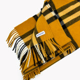 Wide Check Cashmere Scarf