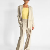 Linen Pleat Trouser