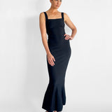 Crepe Knit Strapping Gown