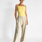 Linen Pleat Trouser