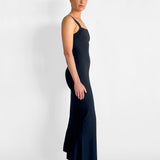 Crepe Knit Strapping Gown