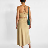 Rib Cutaway Sleeveless Dress