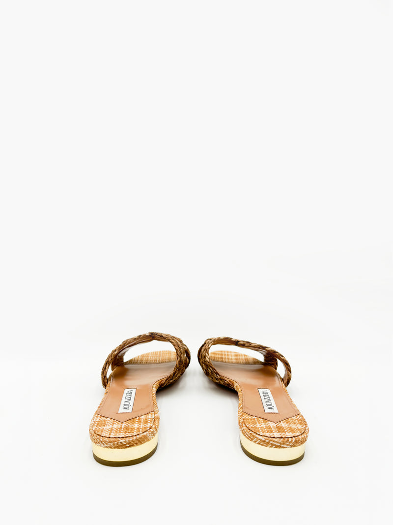 Rope Raffia Flat Sandals