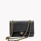 Jumbo Classic Chevron Handbag