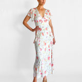Evie V Neck Midi Dress