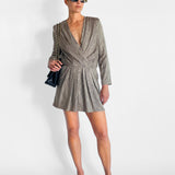 Kate Wrap Effect Silk Dress