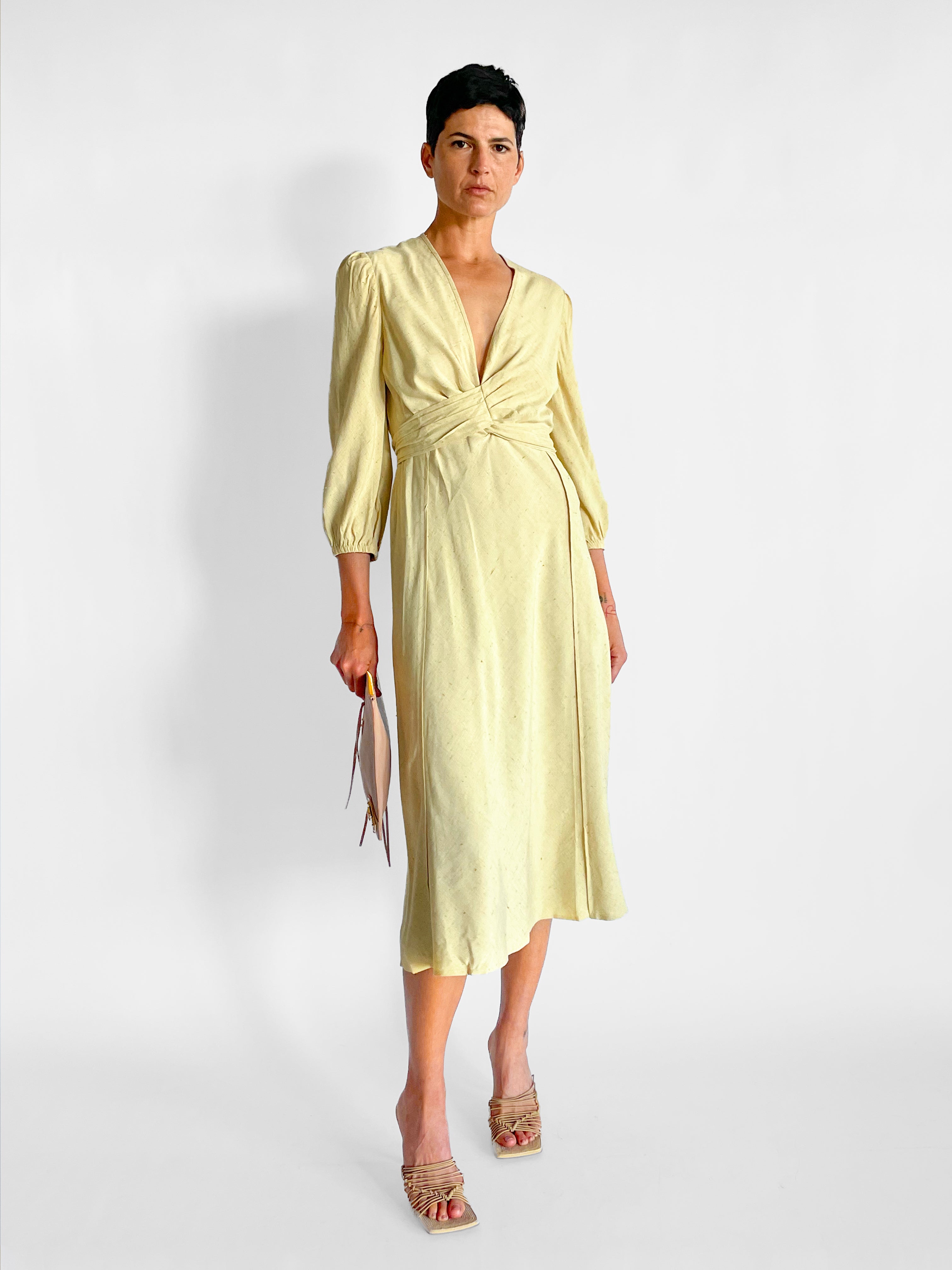 midi wrap dress australia Fringed Satin Midi Wrap Dress by Sosandar Online | THE ICONIC