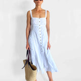 Marta Embroidered Midi Dress