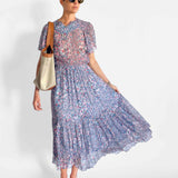 Silk Frill Dress