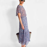 Silk Frill Dress
