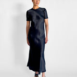 Short Sleeve Bias Dress