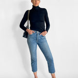 Merino Cashmere Turtle Neck Top